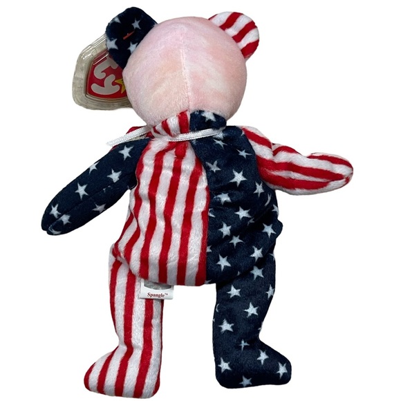 SPANGLE 1999 Ty Beanie Baby Patriotic Bear - Red, White, and Blue RARE RETIRED! - Picture 3 of 5